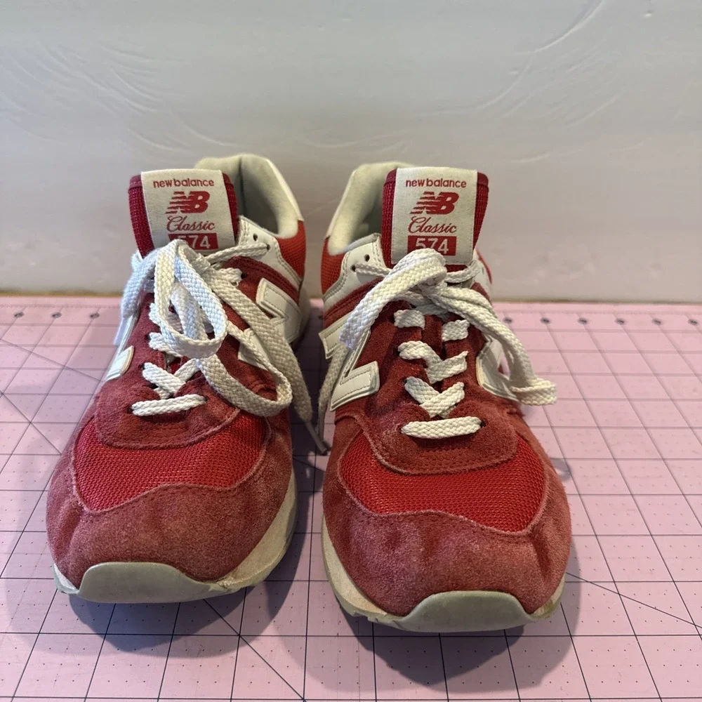 New Balance 574 - Rainbow Pack Team Red - Men's Size 8.5
